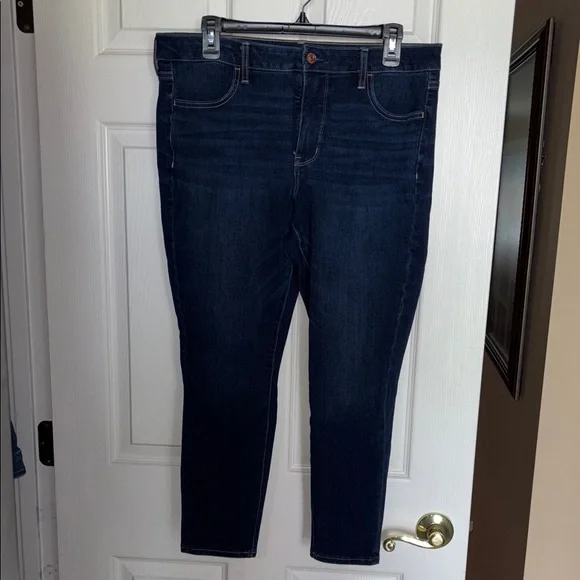 Women's Dark Blue Dream Stretch 12 X-Short Jeans - Picture 1 of 6